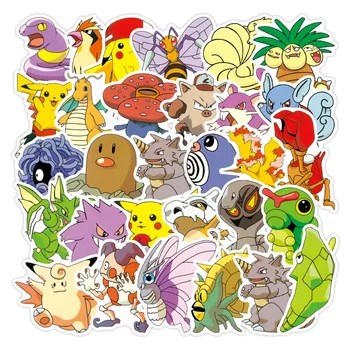 5/10/50tk Anime Pokemon Kleebised Kawaii Pikachu Pistma Palli Cartoon Kleebised Rula Sülearvuti Lapsed Veekindel Stikers Mänguasjad, Kingitused