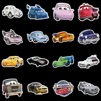 50tk Disney Pixar Cars Lightning McQueen Kleebised Kiiver Pagasi Rula Sülearvuti Kitarr Veekindel Cartoon Kleebis Kids Mänguasi