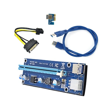 6pin PCI-E Ärkaja Kaardi 60CM USB 3.0 Kaabel PCI Extender PCIe Adapter