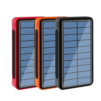 80000mAh Traadita Power Bank Aku Solar Laadimine Paneel, 4USB Suure jõudlusega Kaasaskantav Laadija Powerbank IPhone Xiaomi