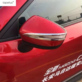 ABS Chrome / Carbon Fiber Vaadata Tarvikud Tagaklaasipuhasti / Rearview Mirror Cover Sisekujundus Välisilme Mazda CX-3 CX3 -2020