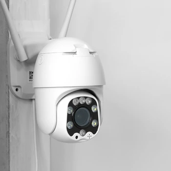 Anchencoky Wifi Kaamera 1080P Tuya APP IP Kaamera Tugi Google ' i Kodu või Alexa 4X Zoom PTZ Control Automaatne Jälgimine IR Dome CCTV