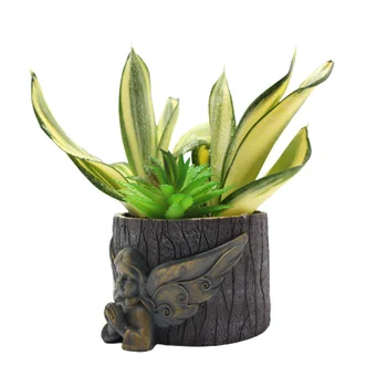 Angel Kunsti Lillepoti Succulents Taime Pott Bonsai Pott Cactus Mahlakas Taim Vaas Pot Home Decor Skulptuur, Käsitöö, Aia Kaunistused