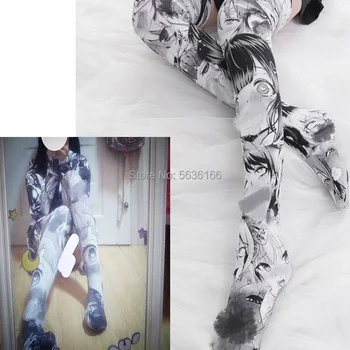 Anime cosplay Trükitud Sukad Gooti Lolita Velvet Overknee Sukkpüksid Sokid Naiste Tüdrukute Sokid Pikk Põlve seksikas Sukad
