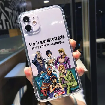 Anime JoJos Veider Seiklus Telefon Case For iPhone 12 11 Pro XR X XS MAX SE2020 7 8 6 Pluss Armas Selge Pehmest Silikoonist Kate Coque