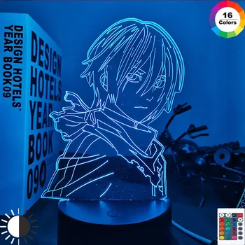 Anime Noragami Yato Joonis Led Night Light Magamistuba Decor Light Brithday Kingitus Manga Noragami 3d Laua Lamp Akrüül