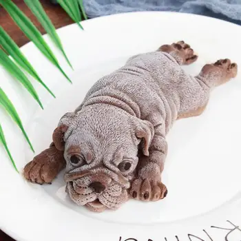 Armas 3D Koera Kujuga Silikoonist Jäätis Hallituse Mousse Kook Shar Pei Koer Hallituse Köök Vahend Ja Küpsetamine Tarvikud Kaunistamise Tarvikud