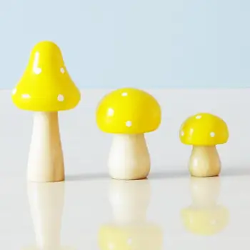 Armas Kaunistused Miniatuuri 3tk Mini Puidu Seen DIY Crafts Töölaua Kaunistus Home Decor Kaunistama Laste Tuba Decor