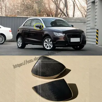 Audi A1 2011-2018 Päris carbon fiber Pool Rearview Mirror Cover Sisekujundus 2tk