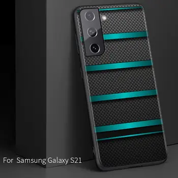Auto süsinikkiu Samsung Galaxy S21 S10 S10E S9 S8 S7 Lisa 20 10 9 8 Ultra 5G Pluss Edge Pro Musta Telefoni Puhul