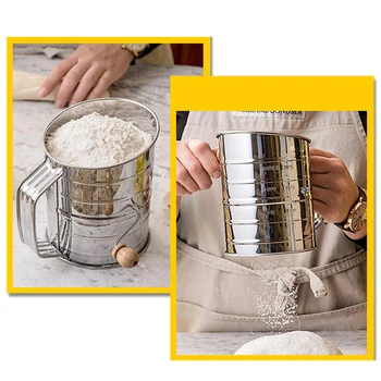 Blesiya Roostevabast Terasest Jahu Sõelutakse Cup Pulber Võre, Küpsetamine, köök Tööriistad
