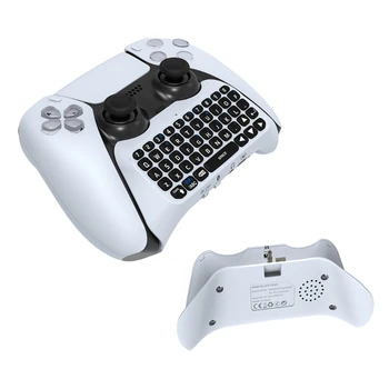 Bluetooth 3.0 Kontroller Vestlus Pad Välise klaviatuuri PS5 Dual Sence Gamepad Klaviatuuri Q81E