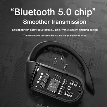 Bluetooth-kõrvaklapid 5.0 TWS Traadita Headphons kõrvaklapid Sport Earbuds 3D Stereo Gaming Headset Koos Mic Laadimise Kasti telefon