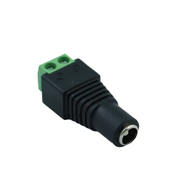 BLYN DC Connector 5,5 mm x 2.1 mm Jack Socket Mees ja Naine LED Adapter CCTV Võimsus Teisendada LED Valgus Ühendus