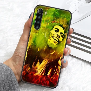 Bob Marley Lõvi Reggae Laulja Telefoni Puhul Xiaomi Redmi Lisa 7 7A 8 8T 9 9A 9S 10 K30 Pro Ultra pehme must silikoonist kest