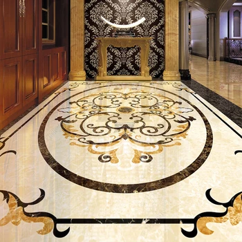 Custom 3D Korrus Tapeet Euroopa Stiilis Marmorist Muster Seinamaaling elutoas Hotelli Koridoris Põrandal Plaadid, PVC-Isekleepuv Kleebised