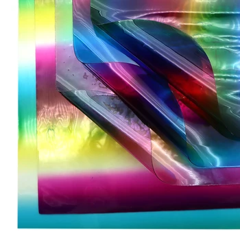 David tarvikud 20*33cm TPÜ Transparent Gradient Värvi Faux Nahast Tekstiil-Riie Tegemise Kõrvarõngad, Juuksed Vibu DIY,1Yc11472