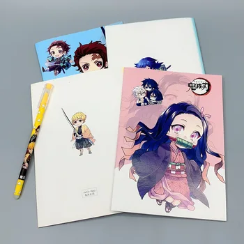 Demon Slayer Kamado Tanjirou Nezuko Notepad kõvakaaneline Sülearvuti Memo Anime Õpilane Kirjatarvete Raamat Õpilased Kingitus