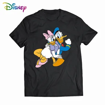Disney Donald Duck Meeste-Naiste tee särk Suvel Naiste puuvillane t-särk naljakas, t särgid, T-särgid lühikeste varrukatega Topid Riided