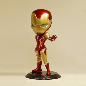 Disney Marvel Avengers Iron Man 14cm Q versioon Tegevus Joonis Anime Teenetemärgi PVC Kogumise Figuriin laps Mänguasja mudel lastele