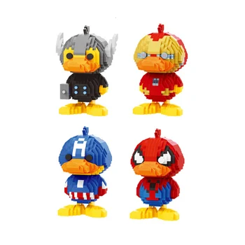 Disney marvel super hero avenger x duckbill micro diamond block spiderman ironman kapten ameerika thor telliskivi mänguasi part nanobrick