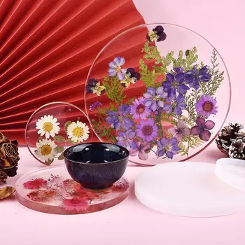 DIY Kuivatatud Lilled Vaik Täidised Pressitud Lilled Küünal Ripats Kaelakee Ehteid Teha Nail Art Home Decor