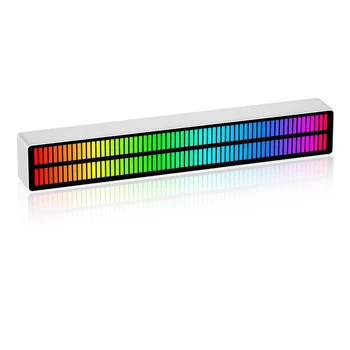 Douk Audio RGB LED Stereo MIC+LINE Music Spektri Kuvamine Visualizer müramõõturi Desktop-Audio Analyzer