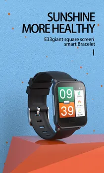 E33 Bluetooth Smart Watch Südame Löögisagedus, vererõhu Seire Sport Veekindel Smartwatch Meeste ja Naiste Vaata Kella 2021