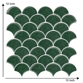 Easytiles 1.2 mm Ebaregulaarne Veekindel Seina Kleebis,3d-Efekt Pritsmekindel isekleepuvad Tapeet, Köögi Kaunistamiseks Plaat