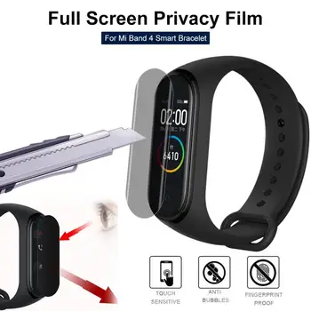Eest Xiaomi Mi Band 4 eraelu Puutumatuse Anti-Spy Pehme Hüdrogeeli HD Film Screen Protector Mustust-tõendeid Ja Sõrmejälg Vastupidav