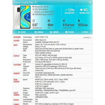 Eest Xiaomi Redmi Märkus 9S / Lisa 9 Pro Lähis Raami Plaat Korpus Board LCD Toetada Keskel Plaanseib Bezel Asendada Remont, Varuosade