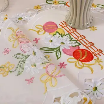 Elegantne muna kunsti Tikandid voodi Tabelis Koha lipu riie katab Pits laudlina matt köök pool decor