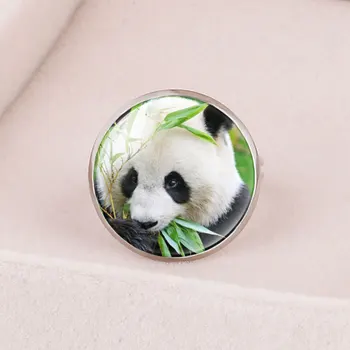 FIMAODZ Armas Panda Ringi Mood Baby Panda Klaas kivi ümber on Reguleeritav Rõngad, Naised, Lapsed Kawaii Loomade Ehted Kingitused