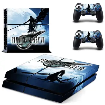 Final Fantasy 7 Täielikult Katta Faceplates PS4 Naha Kleebis Decal PlayStation 4 Konsoolile & Kontrollerid PS4 Nahk, Vinüül Kleebis