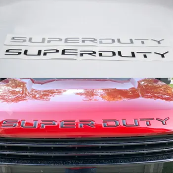 Ford Super Duty Embleem Logo Kleebis 3D Sõna Ees Pea Tagumine Pagasiruumi, Autode Kere Hõbedane Must Tehasesilt Auto Embleem Decal