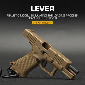 Glock 45 Mudel Taktikaline Plastikust Võtmehoidja Püstol Püstol Kuju Relva võtmehoidja koos Liikuv Hoob ja Ajakiri