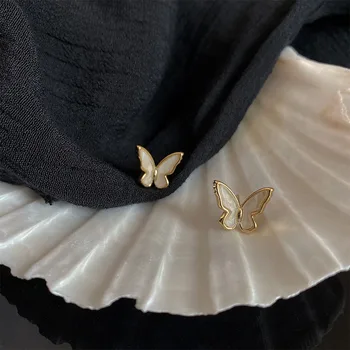 Golden Lady Butterfly Kõrvarõngad 2021 Uus korea Fashion Ehted Geomeetriline Armas Kõrvarõngas Määratud Isik Kingitus Anti-allergiline Kõrvarõngad
