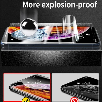 HD Full Cover Hüdrogeeli Film iphone 7 8 6 6s Pluss 12Mini SE 2020 X-XR Telefoni Ekraani Kaitsekile iphone XS 11 12 Pro Max Film