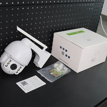 HD Smart Home 4K Väljas Traadita Turvalisuse Kaamera CCTV IP Kuppelkaamera kahesuunaline Audio P2P IR Veekindel 8MP valvekaamerad, Wifi, Cam