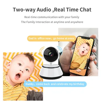 HD Smart Home, Wifi, Kaamera Sise IP Security videovalve liikumistuvastus Öise Nägemise Baby / Lapsehoidja / Pet Wi-Fi Cam
