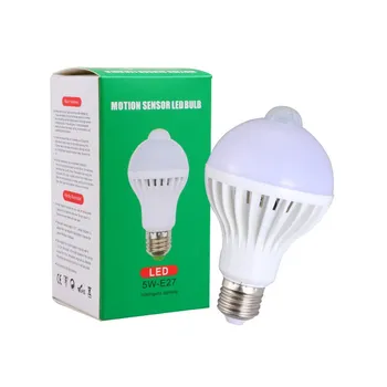 Heli Motion Sensor Automaatse Smart LED Pirn E27 220V 110V SMD5730 3W 5W 7W 9W 12W 15W Lampada LED Heli Andur lamp