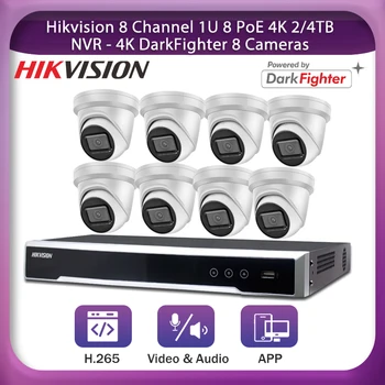 Hikvision Väljas videovalve Süsteemi 4K 8 Kanali DS-2CD2385G1-I NVR DS-7608NI-I2/8P Onvif 8 POE CCTV Kaamerad Jälgivad Komplekt