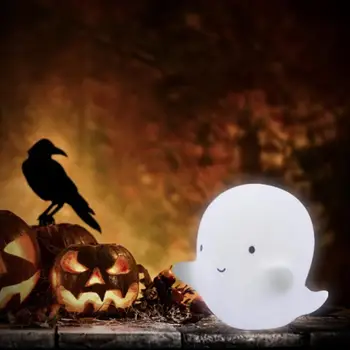 HOT MÜÜK! Kvaliteet Vaimu Halloween Öö Valguses VIINUD Värviline Tabel laualamp Partei Laste Atmosfääri Vaimu Valgus Xmas Kingitus Lapsele