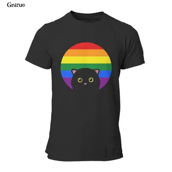 Hulgi Naljakas LGBT Pride Kass Armas Gay, Lesbi -, Bi-Orgaaniliste T-Särk Kingitus Streetwear 2021 Esteetiline korea Stiilis Mees 87805