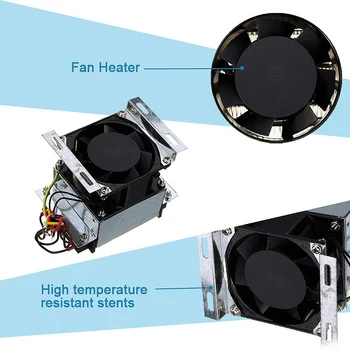 Inkubaator küttekeha Isolatsioon Termostaadiga PTC Fan Heater Electric Air Heater PTC Soojendid Kuivati Kütte-Element, 220V 300W