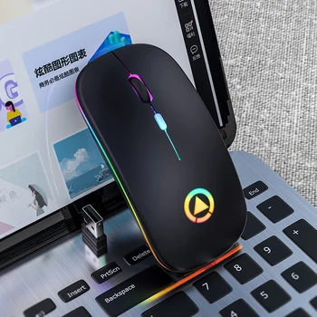 Juhtmeta Hiir Bluetooth-RGB Laetav Juhtmeta Arvuti Hääletu Mause LED Taustavalgustusega Ergonoomiline Gaming Mouse Sülearvuti