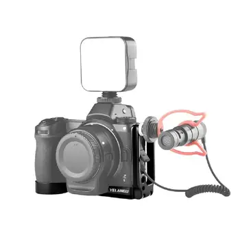 Kaamera L-kujuline Plaat Nikon Z6/Z7 Alumiinium Quick Release L Plaat Eemaldatav Paneeli Toetus Horisontaalne Vertikaalne Tulistada