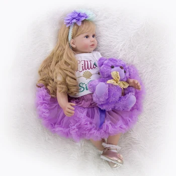 KEIUMI Uute Fantaasia DIY Kuld Lokid Uuestisündinud Baby Doll 60 cm, Realistlik Printsess Lapiga Keha Uuestisündinud Menina Tüdruk Sünnipäeva Kingitus