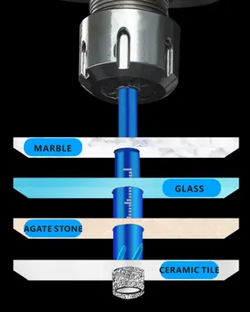 Keraamika Marmor, graniit, klaas ava puuriterad Ei ole vaja vett lisada 6MM 8MM 10MM 12MM 16MM Brazed smirgel materjal, Lihtne kasutada