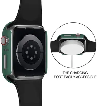 Kooskõlas Matt Vaata Apple Watch puhul 44mm 40mm 42mm 38mm,Kõva PC Bumper+Ekraani Kaitsekile jaoks Iwatch SE 6 5 4 3 2 1
